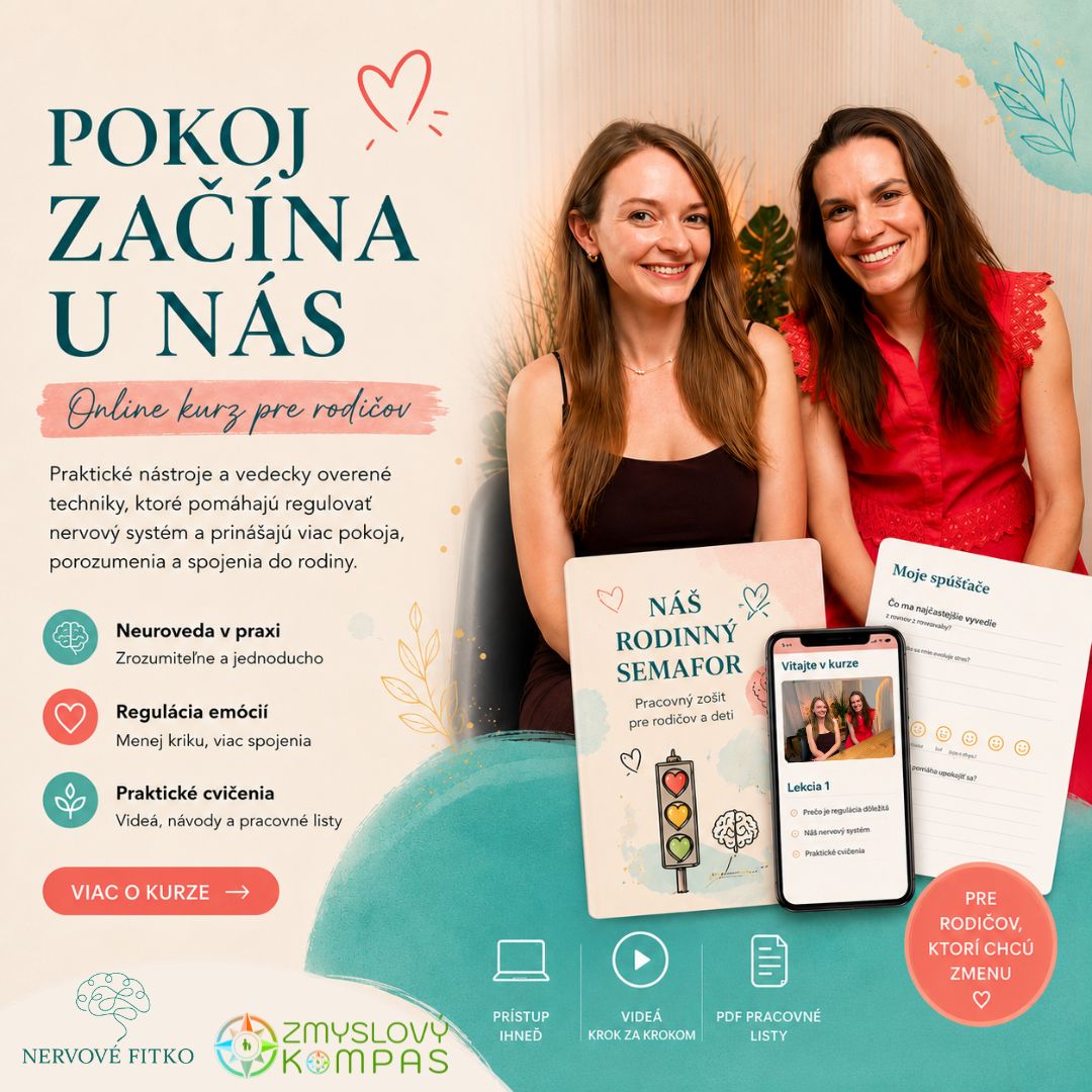 Pokoj začína u nás — online kurz pre rodičov s Mirkou Jurákovou a Lenkou Madudovou